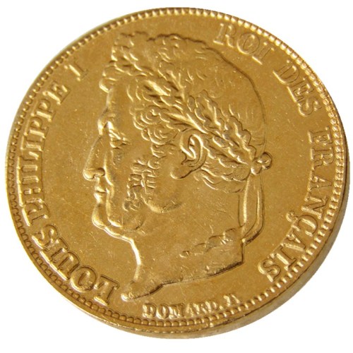 France Louis-Philippe 1837A 20 France Gold Plated Copy Coin