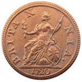 UK 1720 Browsing British Coins of George I,very rare copy coin