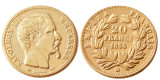 France Napoleon (1853-1860) AB 14PCS 20 Francs Gold Plated Copy Coin