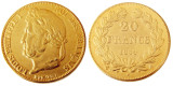 France Louis-Philippe 1839A 20 France Gold Plated Copy Coin