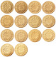France Napoleon (1853-1860) AB 14PCS 20 Francs Gold Plated Copy Coin
