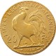 France 1910 20 Francs Rooster Gold Plated Copy Coin