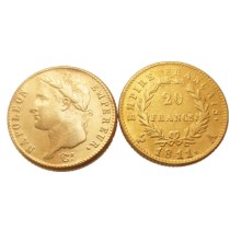 France 20 Francs 1811A Gold Plated Copy Coin