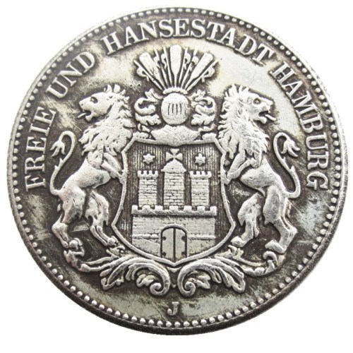 Germany 2 Mark 1912 Silver Plated Copy Coins