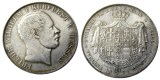 DE(17)Germany Doppeltaler, 2 Thaler, Hessen-Kassel 1854 Silver Plated Copy Coin