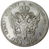 DE(19)Thaler German States Hamburg 1735 IHL silver Plated Copy coin