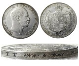 DE(18)Germany Doppeltaler, 2 Thaler, Hessen-Kassel 1855 Silver Plated Copy Coin