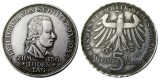 DE(15)Germany, Federal Republic, 5 Mark, 1955 F Silver Plated Copy Coin