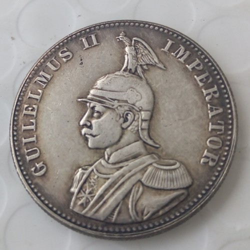 1902 German East Africa 1 Rupie Coin Guilelmus II Imperator Silver Plated Copy coin