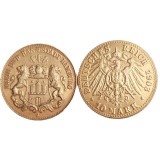 Germany 10 Mark 1903 Gold Plated Copy Coins