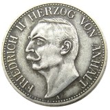 Germany 1911 3 Mark Silver Plated Copy Coin