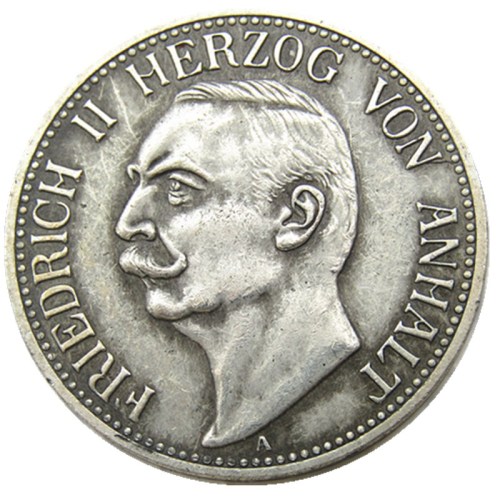 Germany 1911 3 Mark Silver Plated Copy Coin