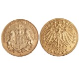 Germany 10 Mark 1906 Gold Plated Copy Coins