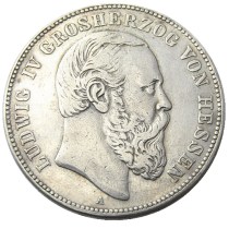 DE(26)Germany 1888 5Mark Silver Plated/900 Silver Copy Coin DE(26)Germany 1888 5Mark Silver Plated/900 Silver Copy Coin