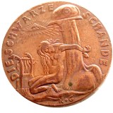 Germany 1920 Commemorative Coin The Black Shame Medal 100% Copper/Silver Plated Rare Copy Coin