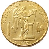 France A set of 1878 - 1906 18pcs 100 Francs Gold Plated Copy Coin