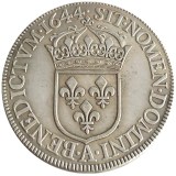 France 1 Ecu 1644 Silver Plated Copy Coins