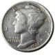 US 1926 P/S/D Mercury Dime Silver Plated Copy Coin