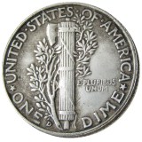 US 1926 P/S/D Mercury Dime Silver Plated Copy Coin
