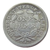 US 1857 P/S Liberty Seated Dime Silver Plated Copy Coin
