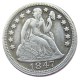 US 1847 P/S Liberty Seated Dime Silver Plated Copy Coin