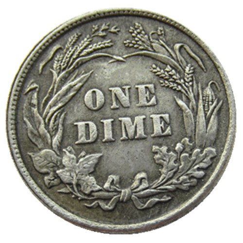 US 1915 P/S Barber Dime Silver Plated Copy Coin