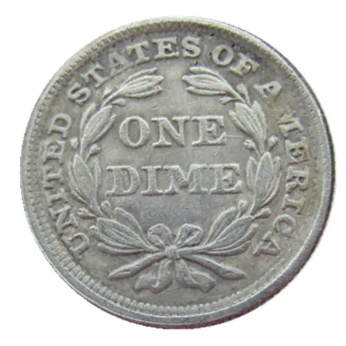 US 1838 P/S Liberty Seated Dime Silver Plated Copy Coin