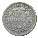 US 1858 P/S Liberty Seated Dime Silver Plated Copy Coin