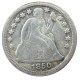 US 1850 P/S Liberty Seated Dime Silver Plated Copy Coin