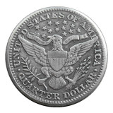 US 1897 P/S/O Barber Quarter Dollar Silver Plated Coins COPY