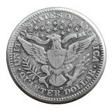 US 1897 P/S/O Barber Quarter Dollar Silver Plated Coins COPY