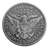 US 1908 P/S/O/D Barber Quarter Dollar Silver Plated Coins COPY