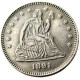 US 1891 P/O/S SEATED LIBERTY QUARTER DOLLARS With Motto Silver Plated Coins COPY
