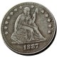 US 1887 SEATED LIBERTY QUARTER DOLLARS With Motto Silver Plated Coins COPY