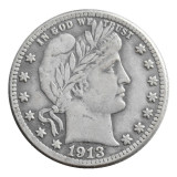 US 1913 P/S/O/D Barber Quarter Dollar Silver Plated Coins COPY
