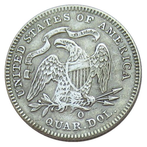 US 1891 P/O/S SEATED LIBERTY QUARTER DOLLARS With Motto Silver Plated Coins COPY