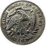 US 1874 P/S SEATED LIBERTY QUARTER DOLLARS With Motto Silver Plated Coins COPY