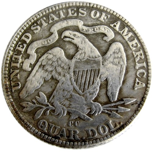 US 1876 P/CC/S SEATED LIBERTY QUARTER DOLLARS With Motto Silver Plated Coins COPY