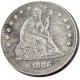 US 1886 SEATED LIBERTY QUARTER DOLLARS With Motto Silver Plated Coins COPY