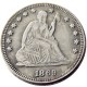 US 1869 P/S SEATED LIBERTY QUARTER DOLLARS With Motto Silver Plated Coins COPY