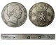 Netherlands 2 1/2 Gulden 1855 Willem lll Silver Plated Copy Decorative Coin