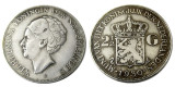 Netherlands 2 1/2 Gulden 1930 Wilhelmina Silver Plated Copy Coin