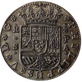 Spain Resl 1738 Silver Plated Copy Coins