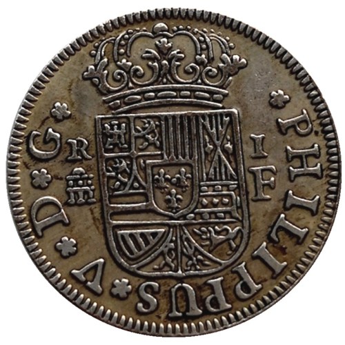 Spain Resl 1728 Silver Plated Copy Coins