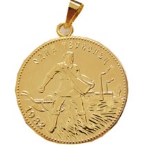P(10)Coin Pendant Russian 10 Rubles Coin 1982 Gold Plated Fashion Jewelry(diameter:22mm) P(10)Coin Pendant Russian 10 Rubles Coin 1982 Gold Plated Fashion Jewelry(diameter:22mm)