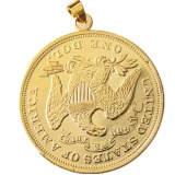 P(19)Coin Pendant US 1871 Seated Liberty Silver Dollars Necklace Gold Plated / Silver Plated Coin Fashion Jewelry