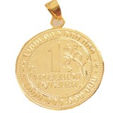 P(06)Coin Pendant Russian Coins Personality Gift for Dear Dad Gold Plated Fashion Jewelry(diameter:28.2mm)