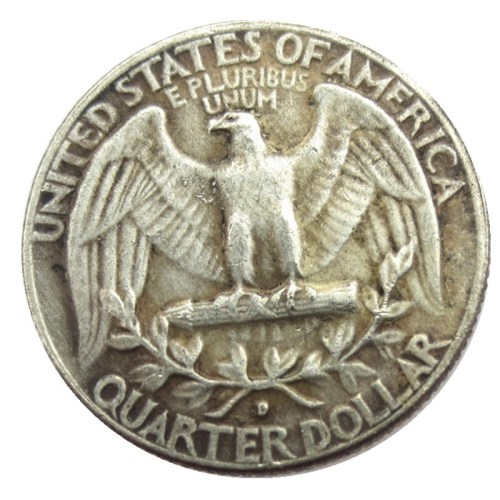 W(05)Hobo Creative 1936D Washington Quarter Dollars skull zombie skeleton hand carved Copy Coins