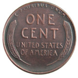 US(10) Hobo Nickel 1909 Lincoln Wheat Penny Pressed Copy Coin