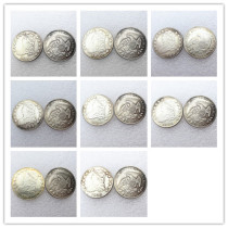 US Capped A set of(1831-1838)8pcs Quater Dollar Silver Plated Copy Coin